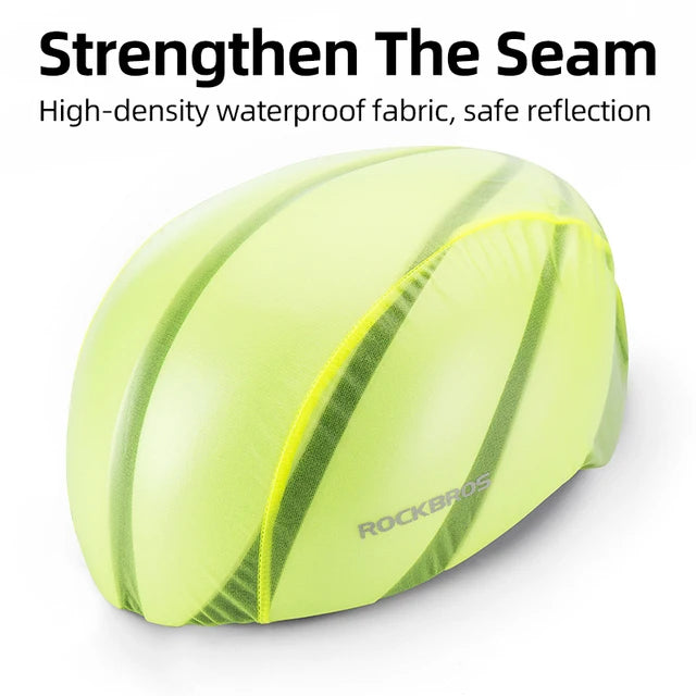 ROCKBROS Waterproof Cycling Helmet Cover Windproof Dust-proof Bicycle Rain Covers MTB Road Bike Helmet Protect Cover Equipment