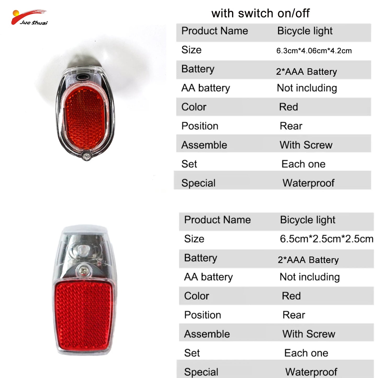 Rear Fender Tail Light for Bike Taillights Safety Lamp LED Warning Stoplight Mudguard Brake Light bike Acessories