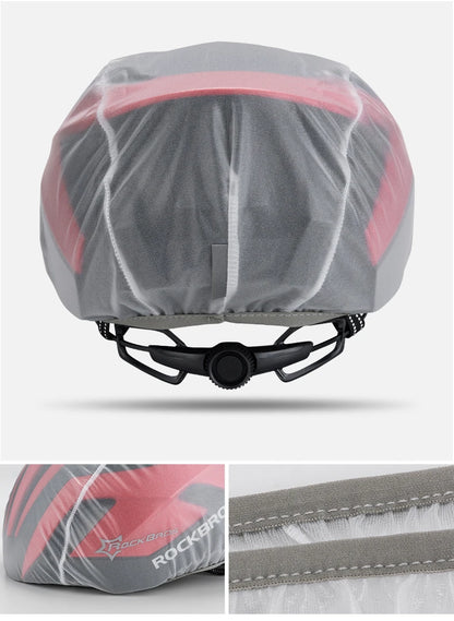 ROCKBROS Waterproof Cycling Helmet Cover Windproof Dust-proof Bicycle Rain Covers MTB Road Bike Helmet Protect Cover Equipment