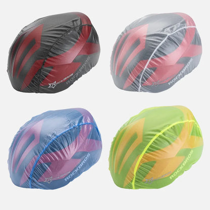 ROCKBROS Waterproof Cycling Helmet Cover Windproof Dust-proof Bicycle Rain Covers MTB Road Bike Helmet Protect Cover Equipment