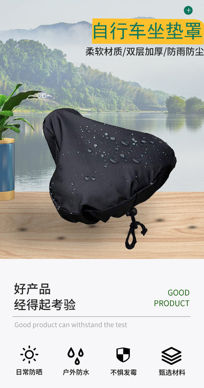 New outdoor bicycle saddle rain cover Bicycle saddle waterproof seat cover Heat pressed bicycle rain cover  bycicle accessories