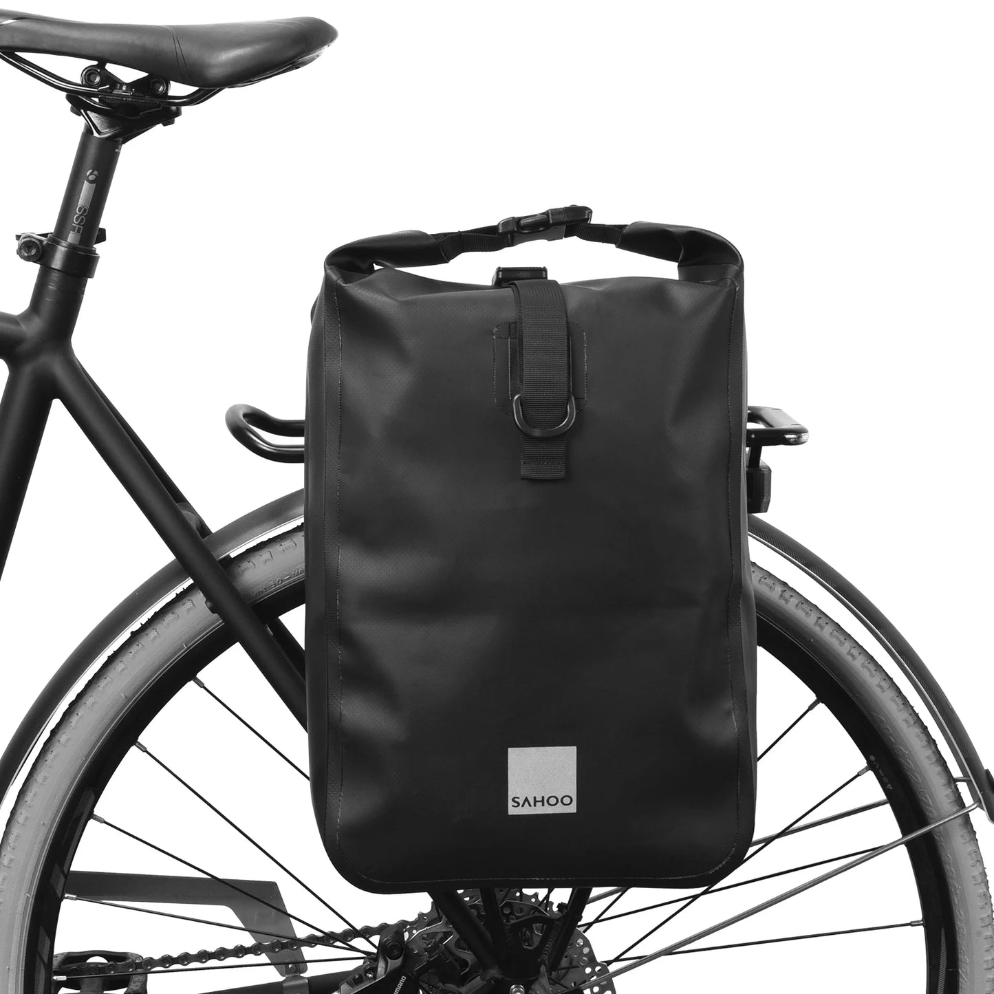 Cycling Bicycle Bike Rear Seat Trunk Bag Large Capacity Panniers Reflective Rear Bag Waterproof Bicycle Storage Bag