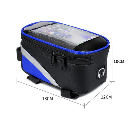 Bicycle Bag Waterproof Touch Screen Cycling Bag Top Frame Tube Bag MTB Road Bike Bag Phone Case Bike Accessories