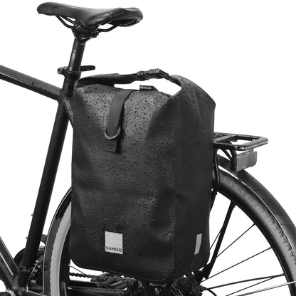 Cycling Bicycle Bike Rear Seat Trunk Bag Large Capacity Panniers Reflective Rear Bag Waterproof Bicycle Storage Bag