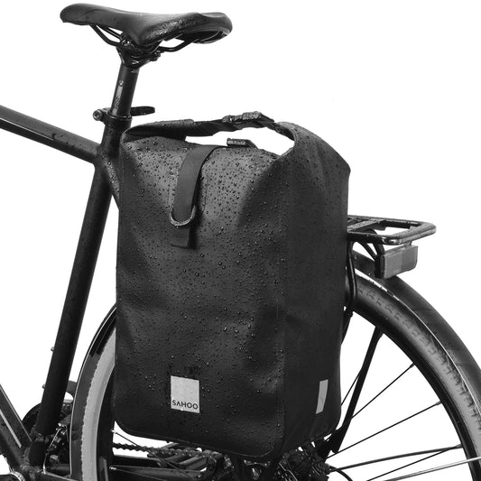 Cycling Bicycle Bike Rear Seat Trunk Bag Large Capacity Panniers Reflective Rear Bag Waterproof Bicycle Storage Bag