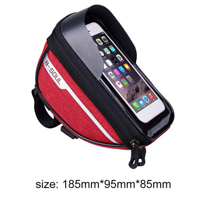 Bicycle Bag Waterproof Touch Screen Cycling Bag Top Frame Tube Bag MTB Road Bike Bag Phone Case Bike Accessories