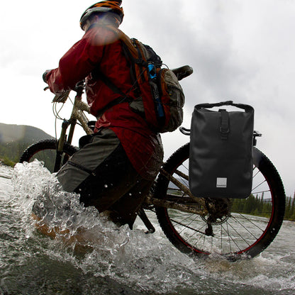 Cycling Bicycle Bike Rear Seat Trunk Bag Large Capacity Panniers Reflective Rear Bag Waterproof Bicycle Storage Bag