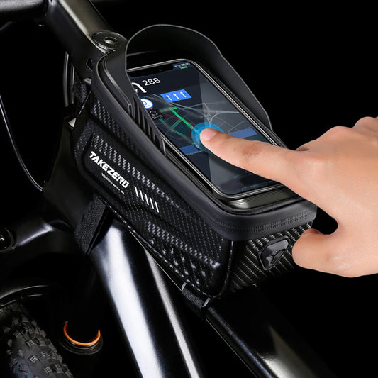 Bicycle Bag Waterproof Touch Screen Cycling Bag Top Frame Tube Bag MTB Road Bike Bag Phone Case Bike Accessories
