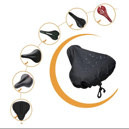 New outdoor bicycle saddle rain cover Bicycle saddle waterproof seat cover Heat pressed bicycle rain cover  bycicle accessories