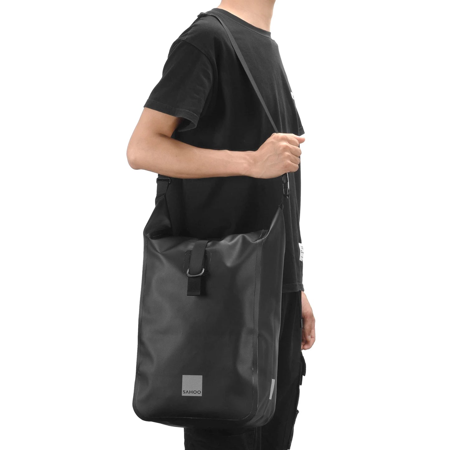 Cycling Bicycle Bike Rear Seat Trunk Bag Large Capacity Panniers Reflective Rear Bag Waterproof Bicycle Storage Bag