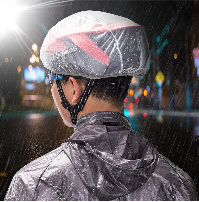 ROCKBROS Waterproof Cycling Helmet Cover Windproof Dust-proof Bicycle Rain Covers MTB Road Bike Helmet Protect Cover Equipment